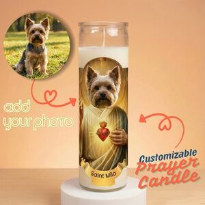 Custom Pet Prayer Candle: Personalized,Funny,Gift